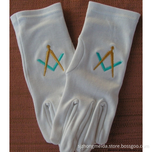 Masonic Sword Cotton Gloves